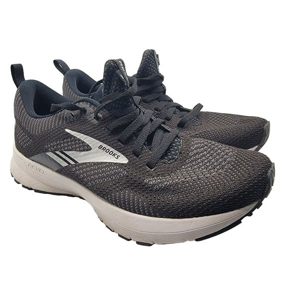 Brooks Shoes - Brooks Revel 5 Womens 8.5 Black Shoes Running Walking Black Comfort 1203611B036